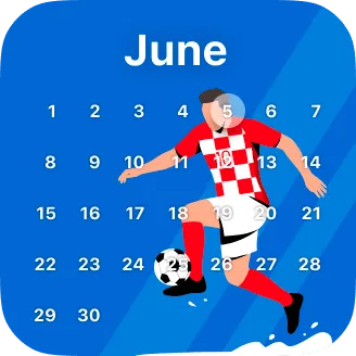 Football season calendar widget