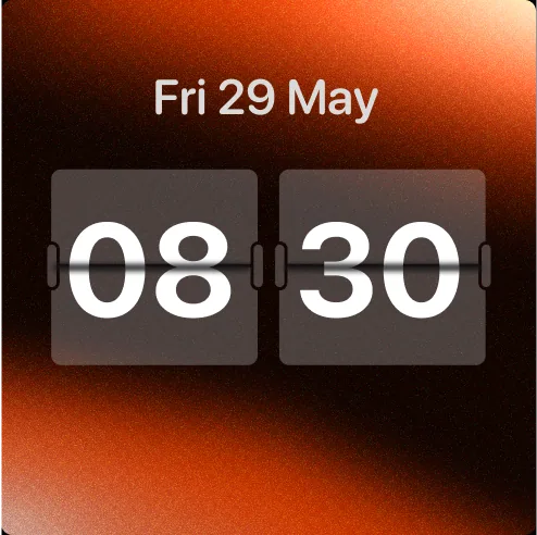 Atomic Clock widget