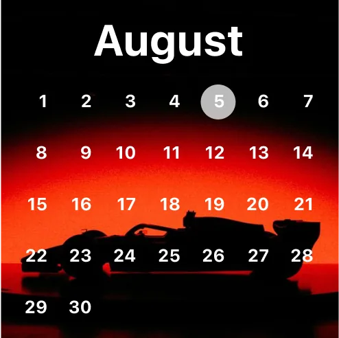 Calendar widget