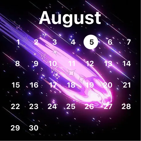 Calendar widget
