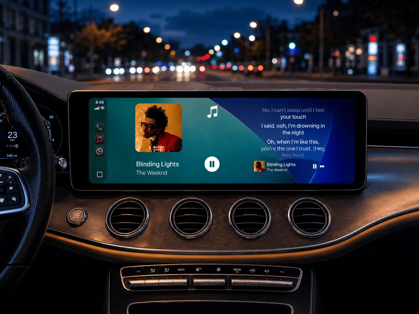 CARFACE on a wide 16:9 head unit