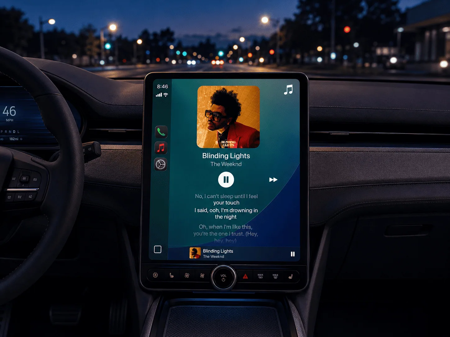 CARFACE on a portrait head unit